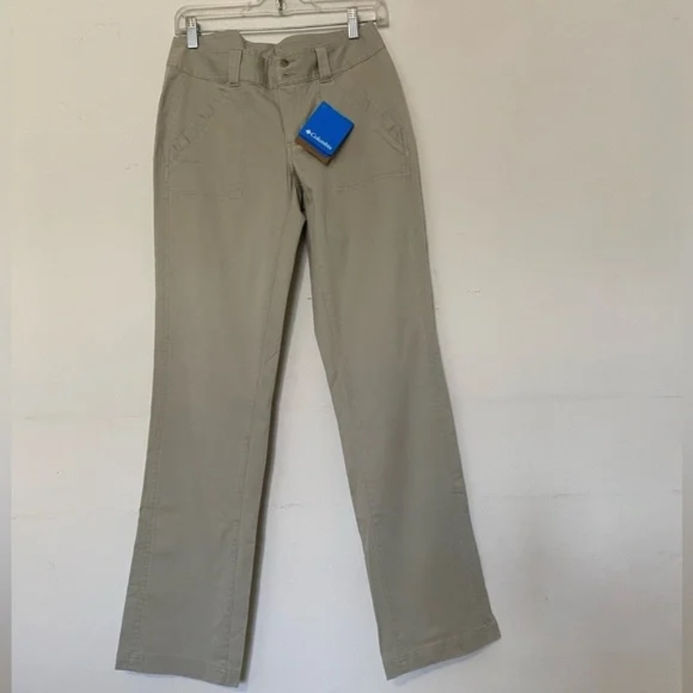 NWT Columbia Sz 4 Treacherous Tour Pant 100% Cotton Beige #289